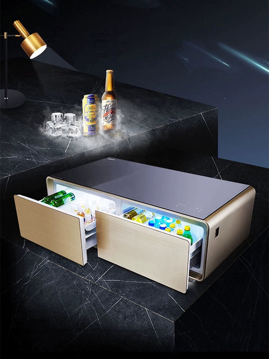 Refrigerator Coffee Table Integrated Living Room 2024 New Arrival Small Apartment Accessible Luxury Modern Multi-Functional Touch Screen Classy Smart Furniture